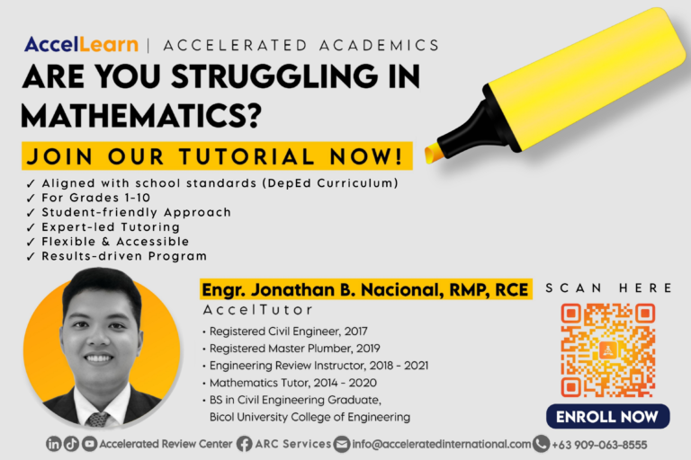 Accelerated Academics (Enrollments): Engr. Jonathan B. Nacional, RMP, RCE – Enroll Now!